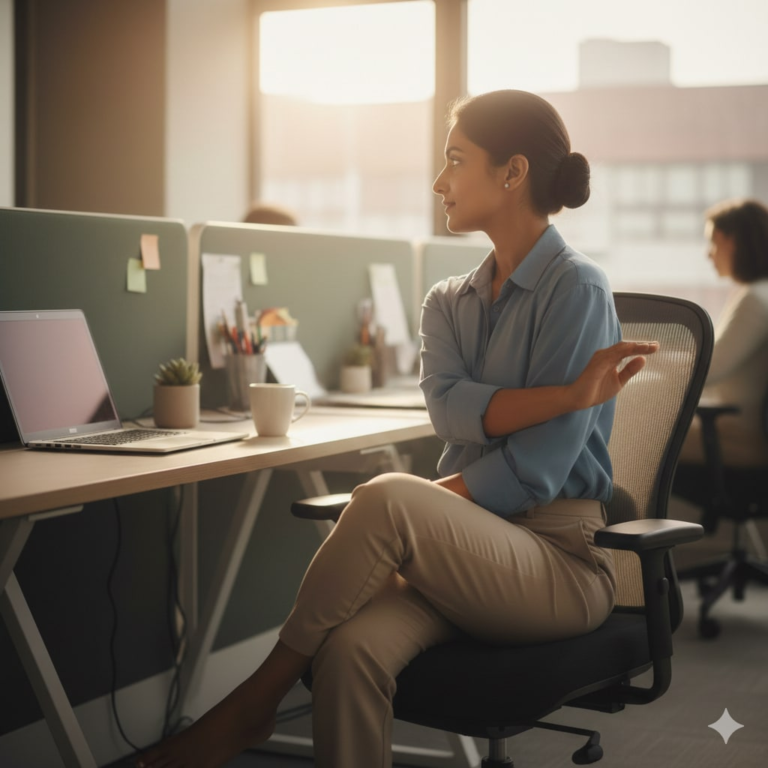 Workplace Fitness Tips: Do these 3 stretches while sitting at the office desk, say goodbye to cervical and neck pain!